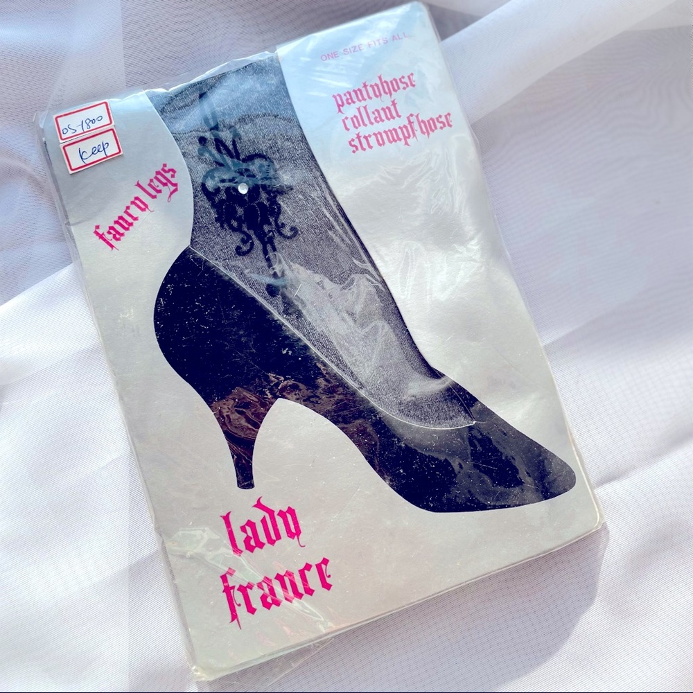 Vintage Black Fashion Pantyhose